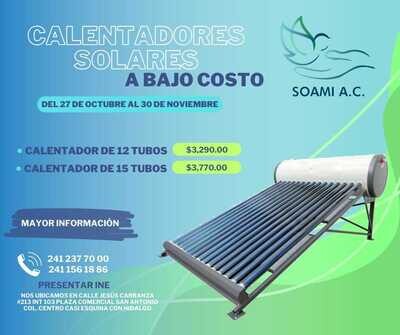 Calentador solar de 15 tubos
