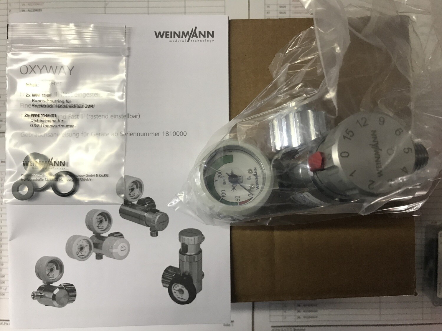 Druckminderer - Pressure reducer  Weinmann Oxiway Fast II