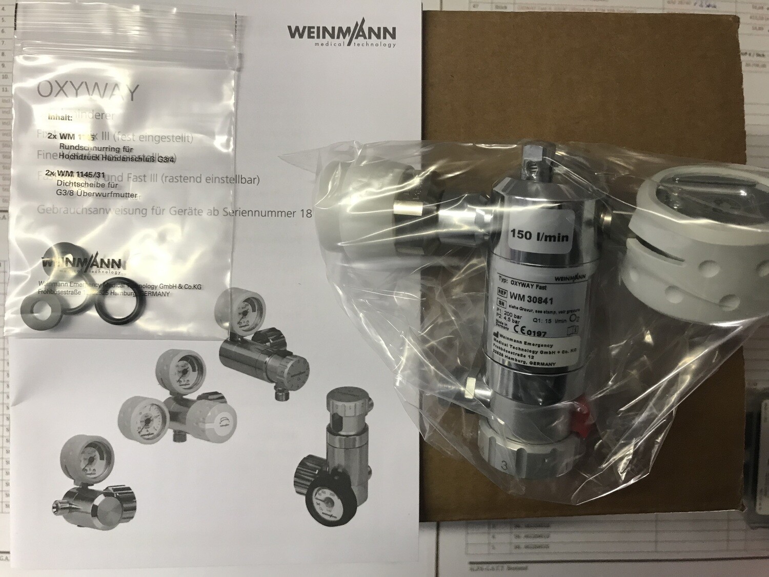 Druckminderer - Pressure reducer  Weinmann Oxiway Fast II