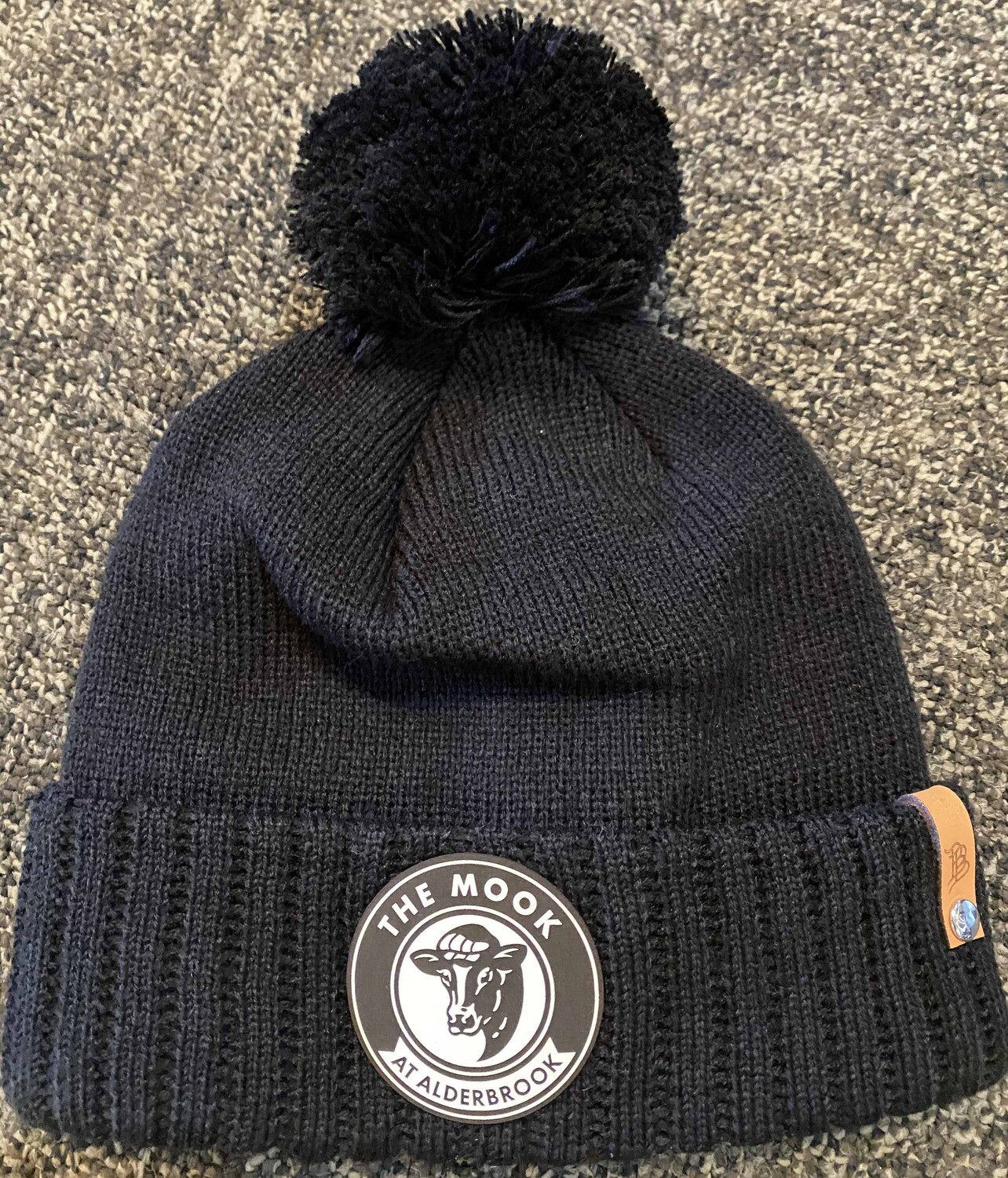 Pom Beanie Black - The Mook at Alderbrook