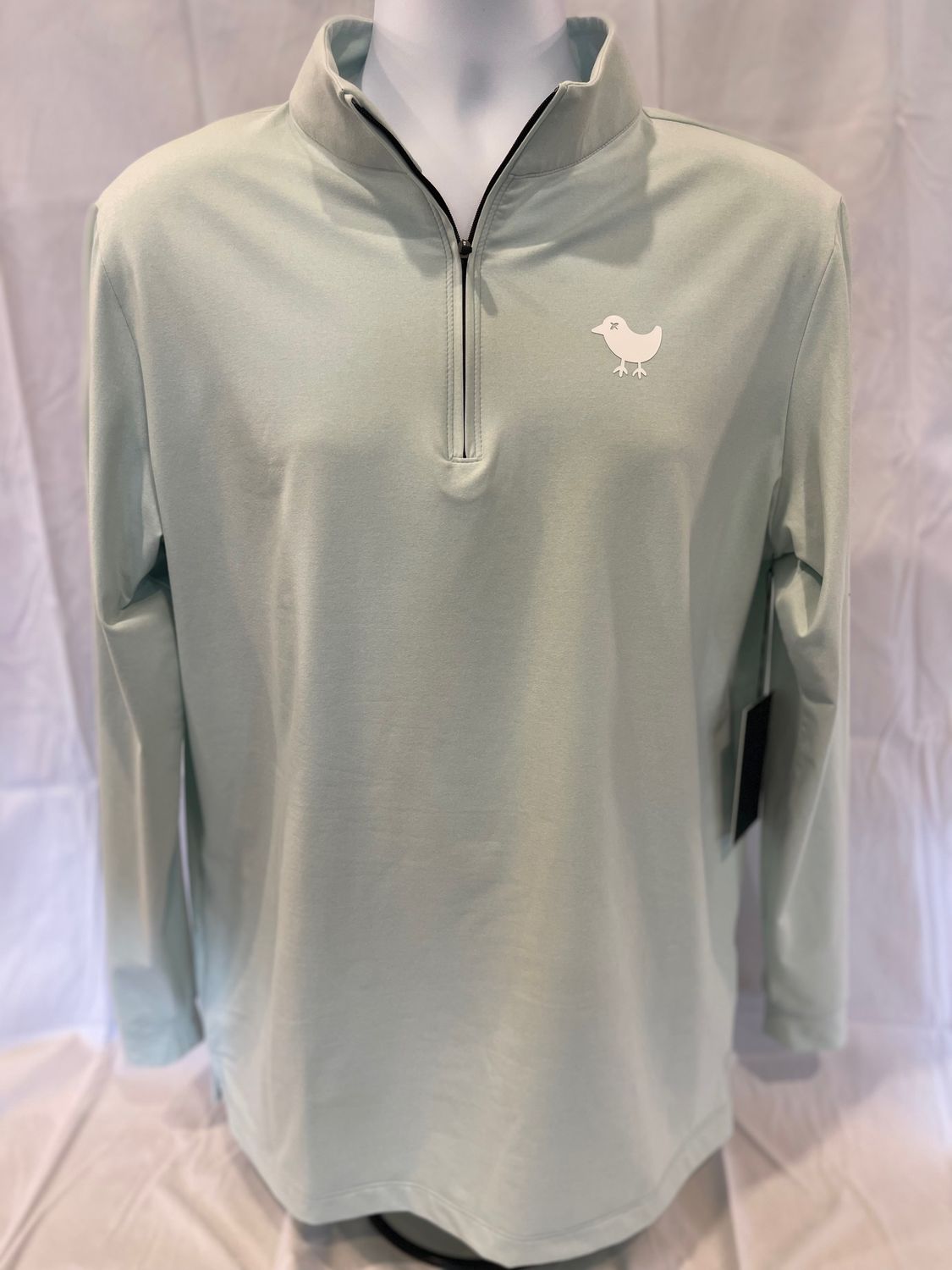 Bad Birdie Mint 24 Quarter Zip Med.