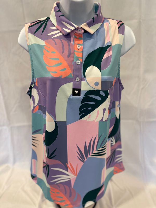 Bad Birdie Monstera Sleeveless WMS - L