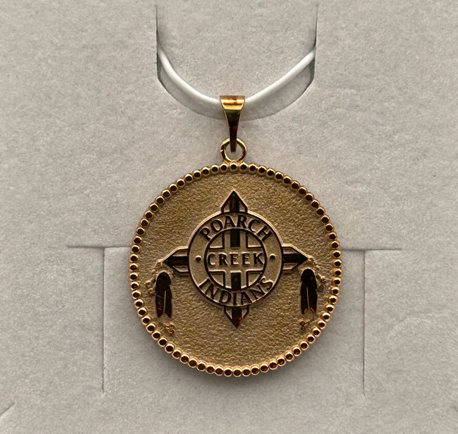 Poarch Creek Round Logo Charm