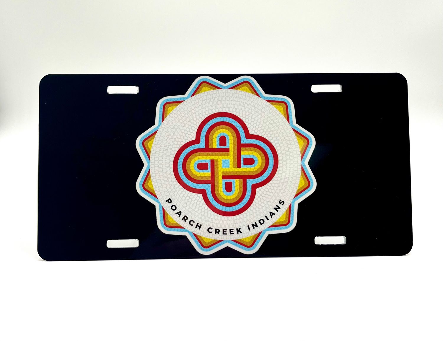 Tag with Beaded Design, Color: Black