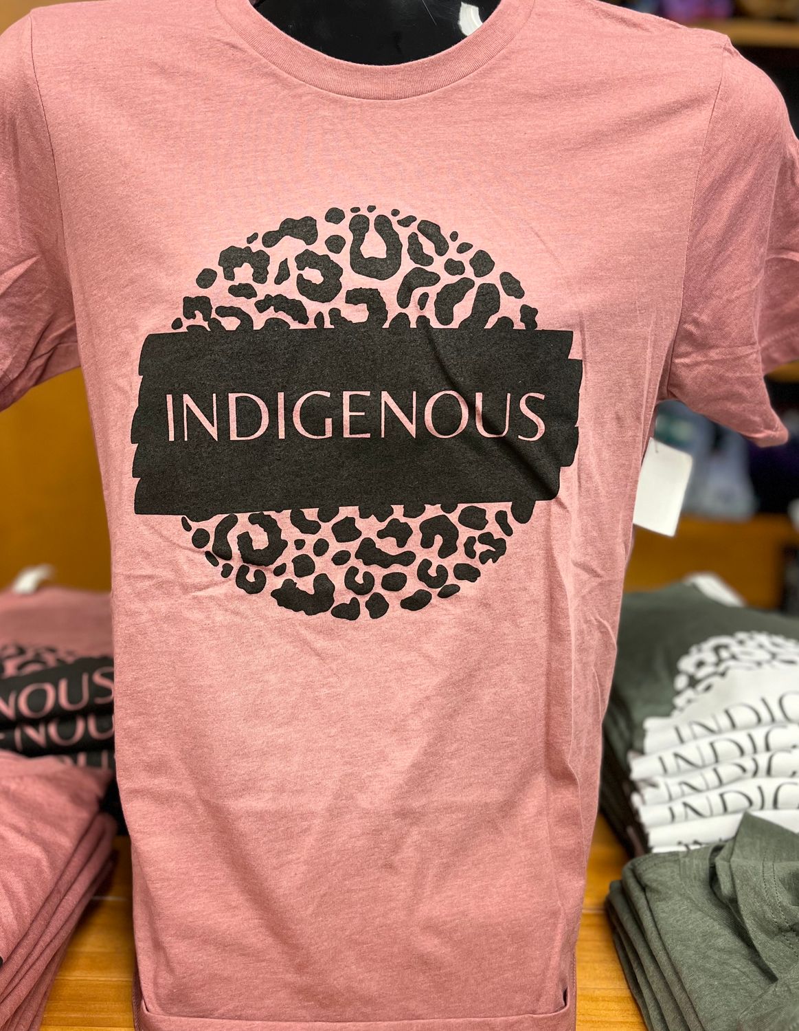 Indigenous Leopard Print Tee
