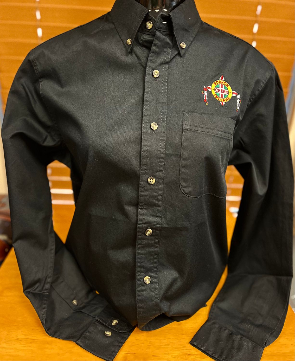 Button down shirt with PCI logo