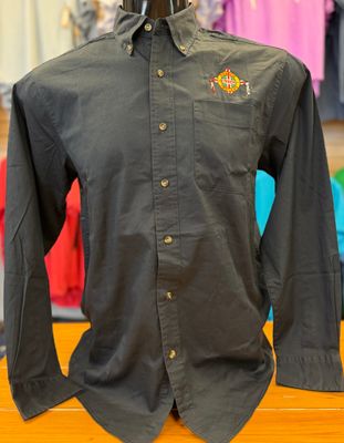 Button down shirt with PCI logo