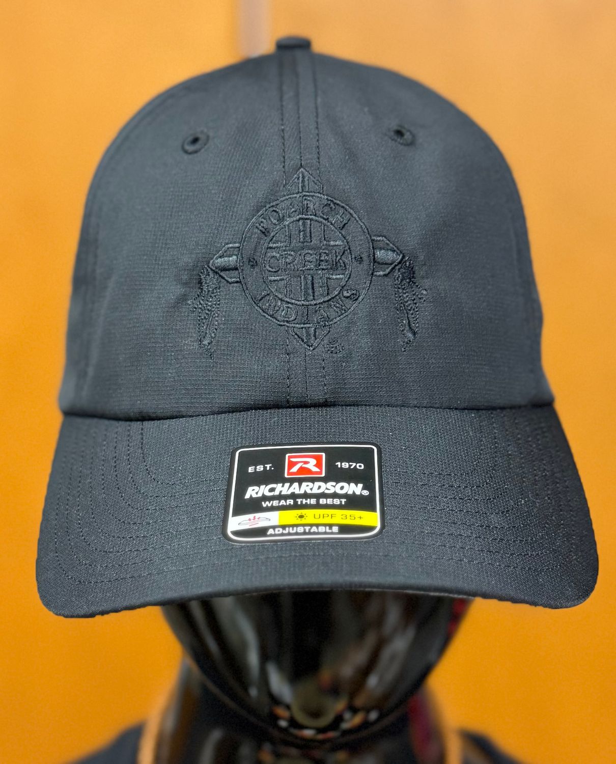 Richardson Performance Lite Hat, Color: Black, Style: Black Logo