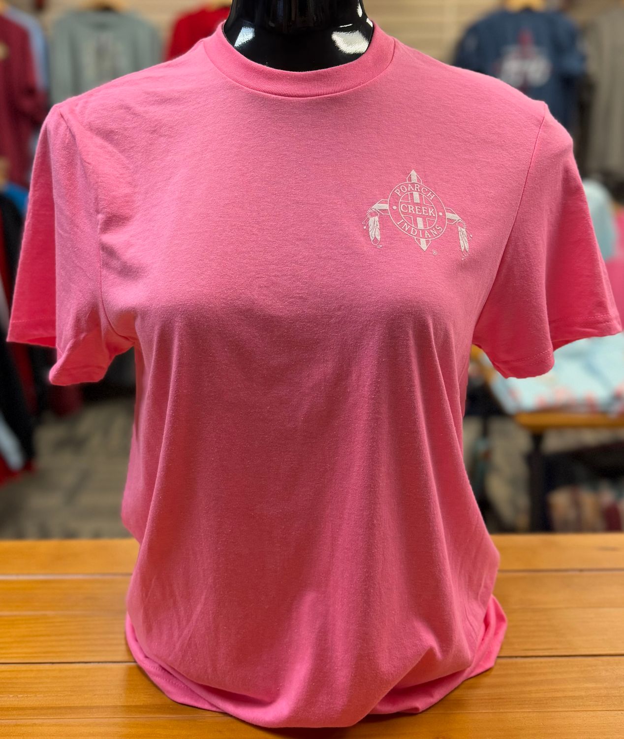 Front and back logo tee