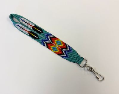 Flat Beaded Wristlet