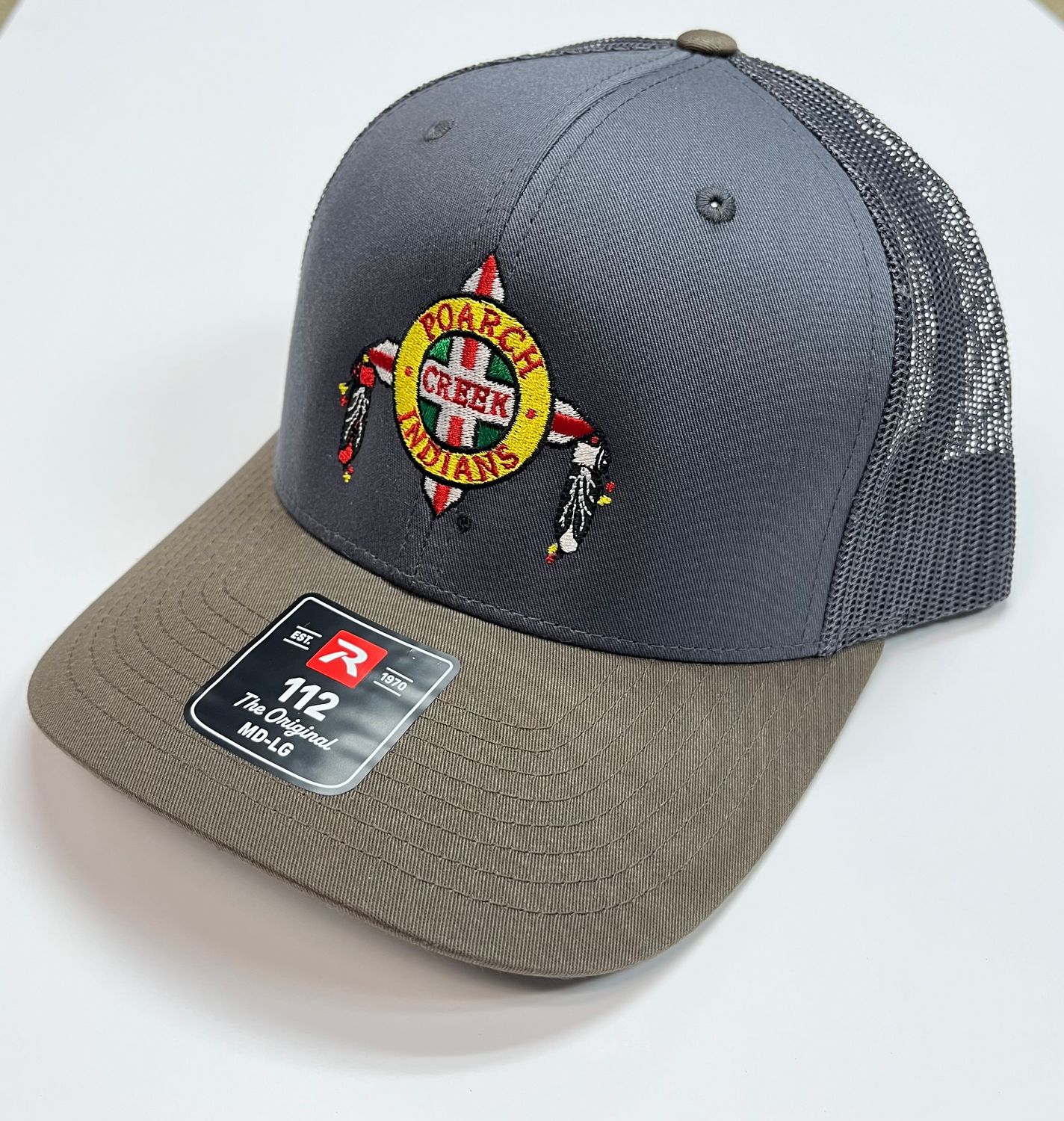 Richardson Trucker Cap, Color: Cream/Grey Bown/ Brown