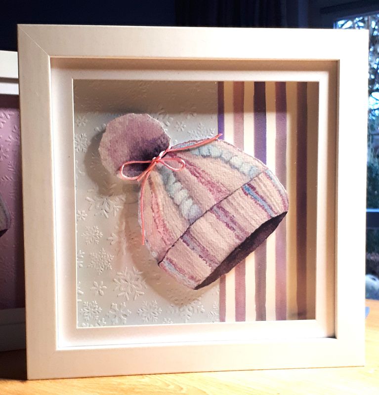 Mütze (3D im Boxrahmen, 23x23)