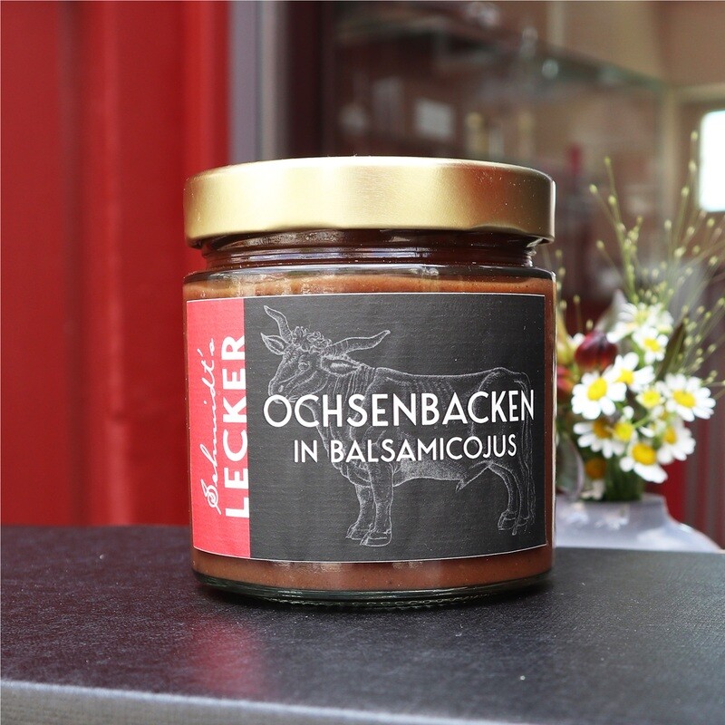 "SONNTAGSBRATEN": Schmidt's lecker Ochsenbacken in Balsamicojus "SONNTAGSBRATEN": Schmidt's lecker Ochsenbacken in Balsamicojus
