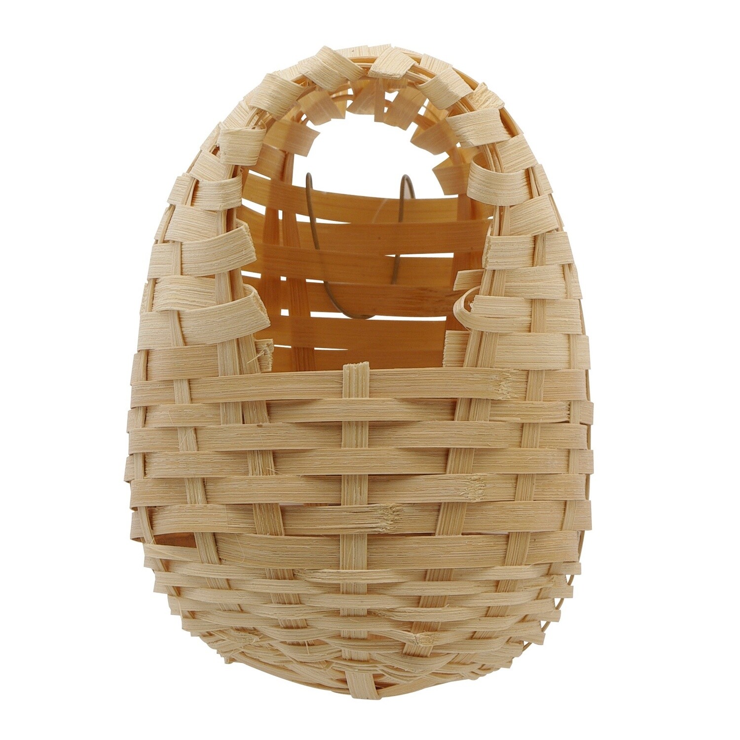 Living World Bamboo Bird Nest for Finches - Large - 14 cm x 11 cm x 16 cm (5.5in x 4.3in x 6.25in in)