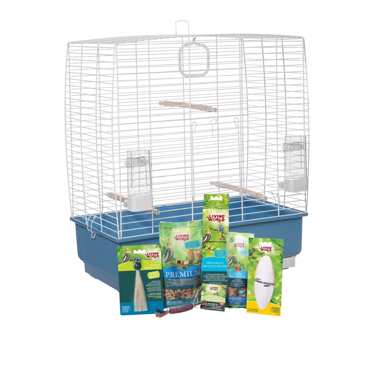 Living World Cockatiel Starter Kit - 61 cm L x 33 cm W x 67 cm H (24in x 13in x 26.4in)