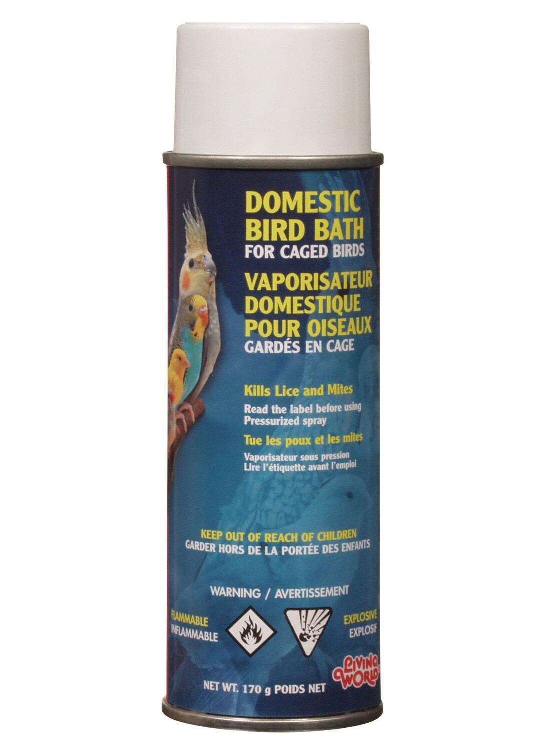 Living World Domestic Bird Bath - 170 g (6 oz)