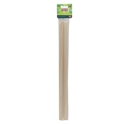 Living World 2 Wooden Perches - 47cm (19 in) - 2 pack