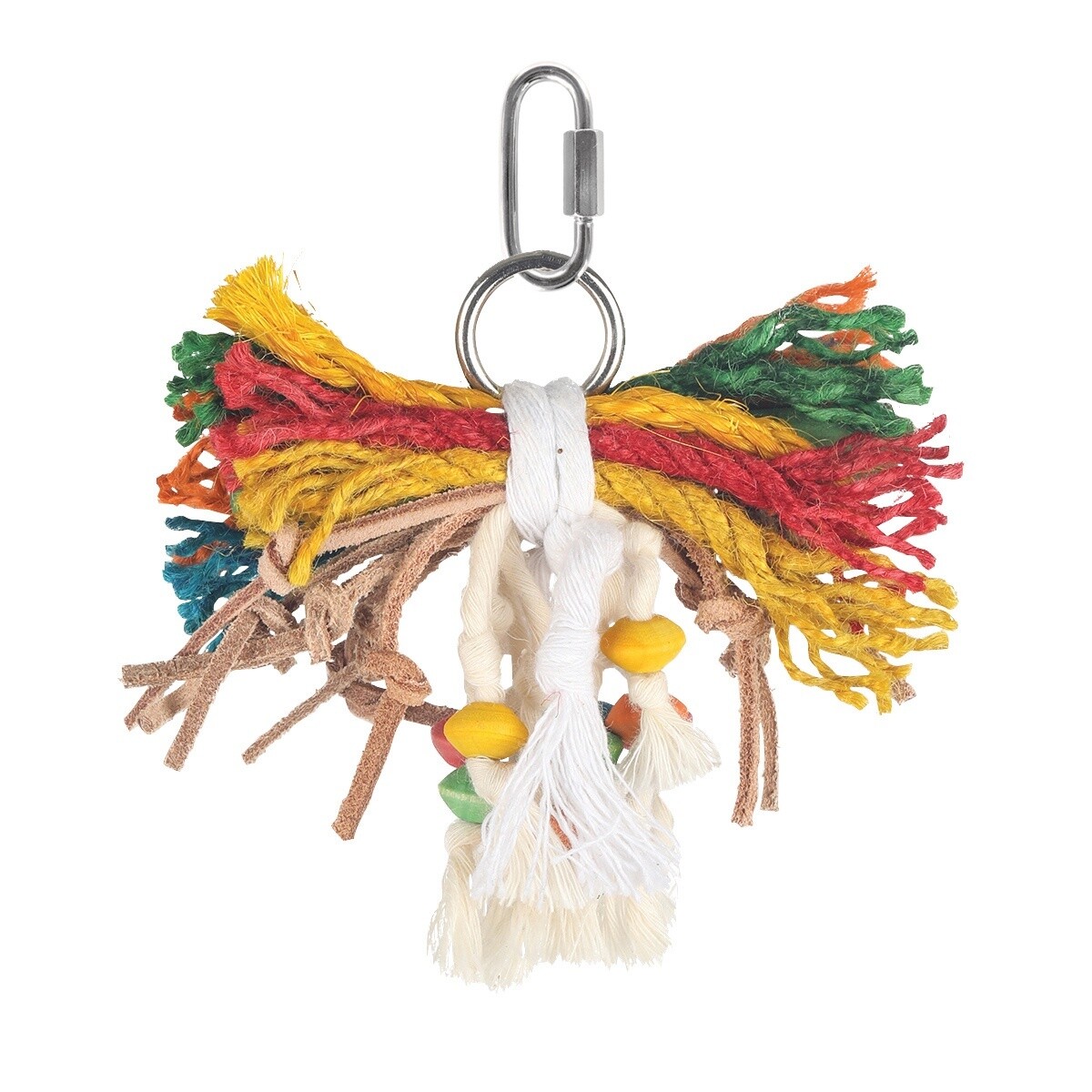 HARI SMART.PLAY Enrichment Parrot Toy - Leather Kabob