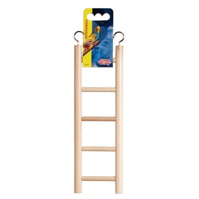Living World Wooden Bird Ladder - 5 Steps - 25 cm (5.5in) Long