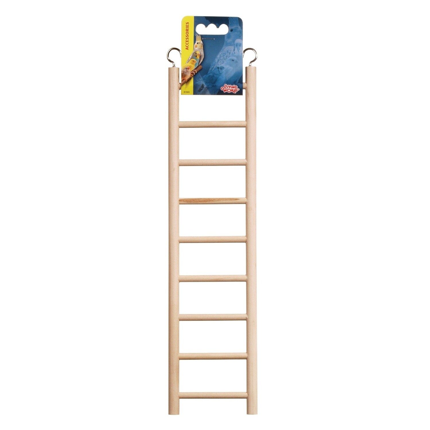 Living World Wooden Bird Ladder - 9 Steps - 38 cm (15 in) Long