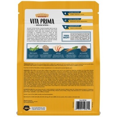 Sunseed - Vita Prima - Cockatiel &amp; Lovebird - 3lb
