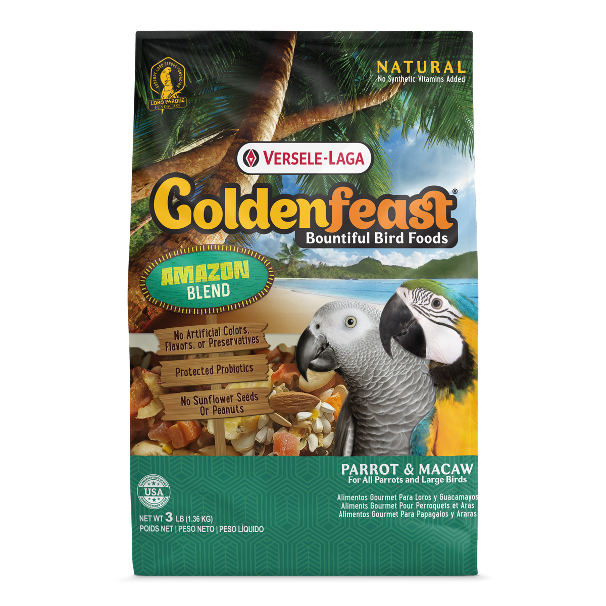 Versele-Laga - Goldenfeast - Amazon Blend - 3lb (1.36Kg)