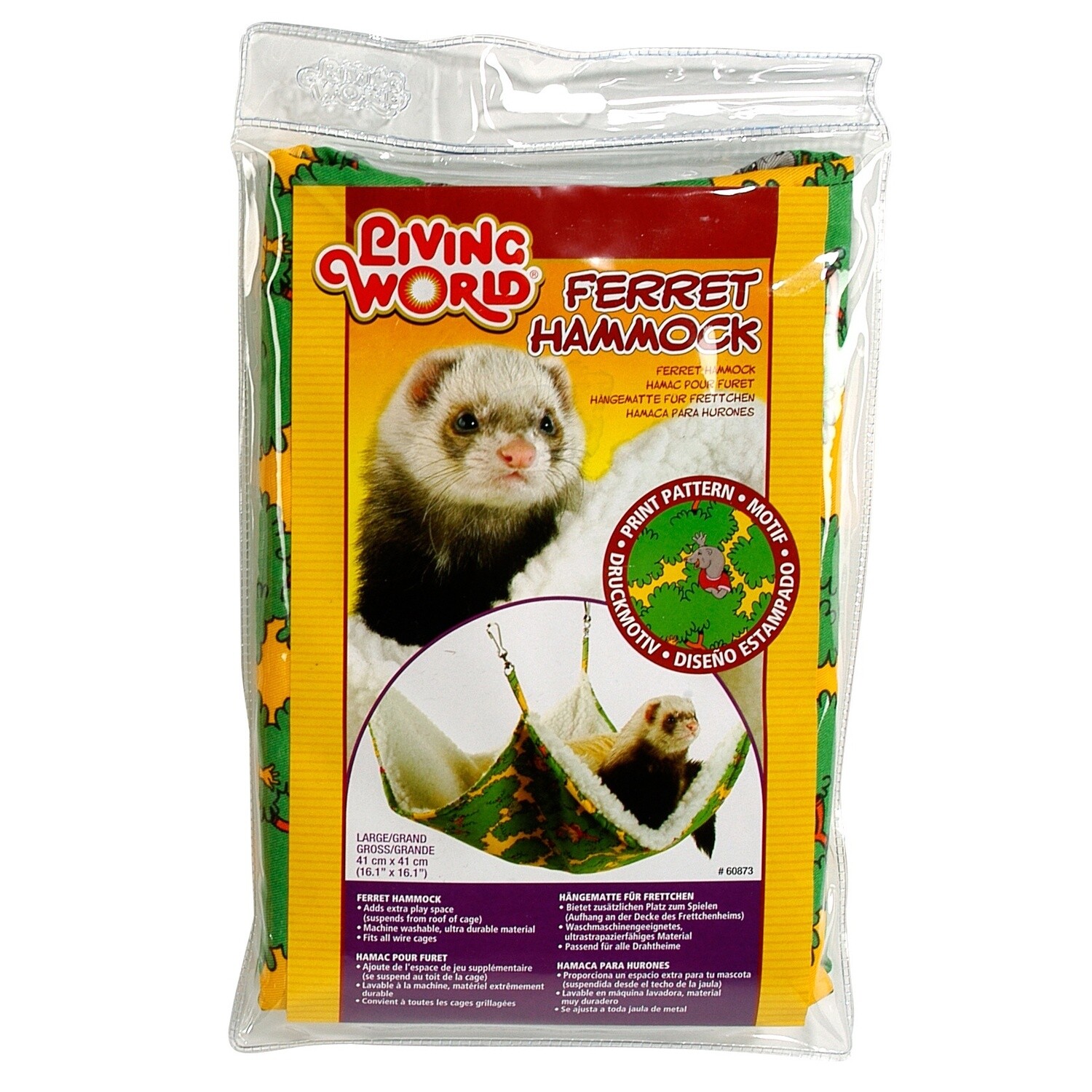 Living World Ferret Hammock - Green - Small - 41 cm (16 in)