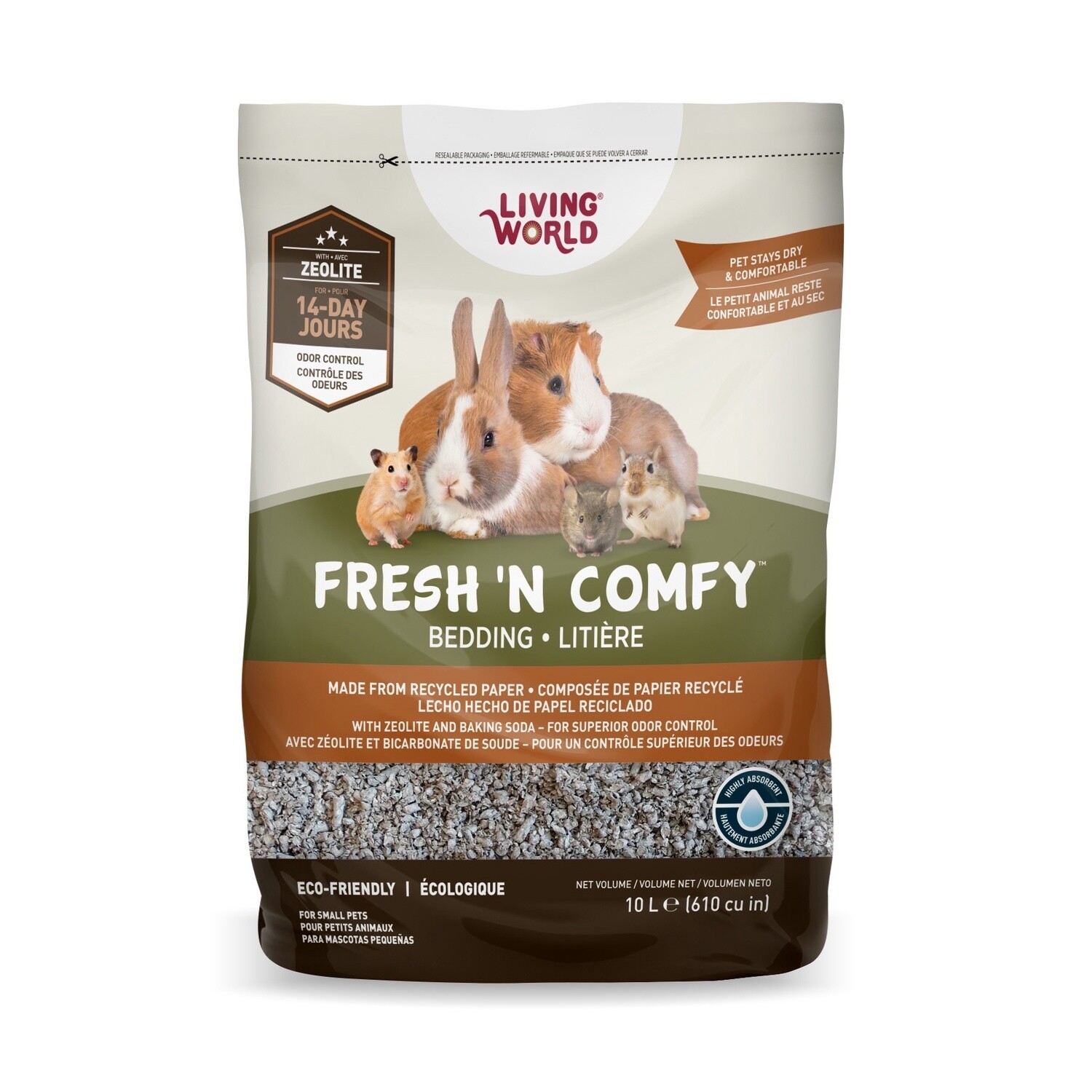 Living World Fresh &#39;N Comfy Bedding - 10 L (610 cu in) - Tan