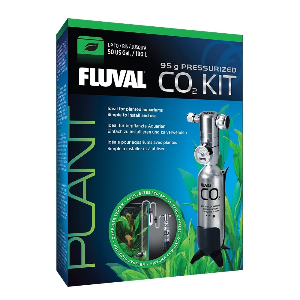 Fluval - Pressurized 95 g CO2 Kit - For aquariums up to 190 L (50 US gal)