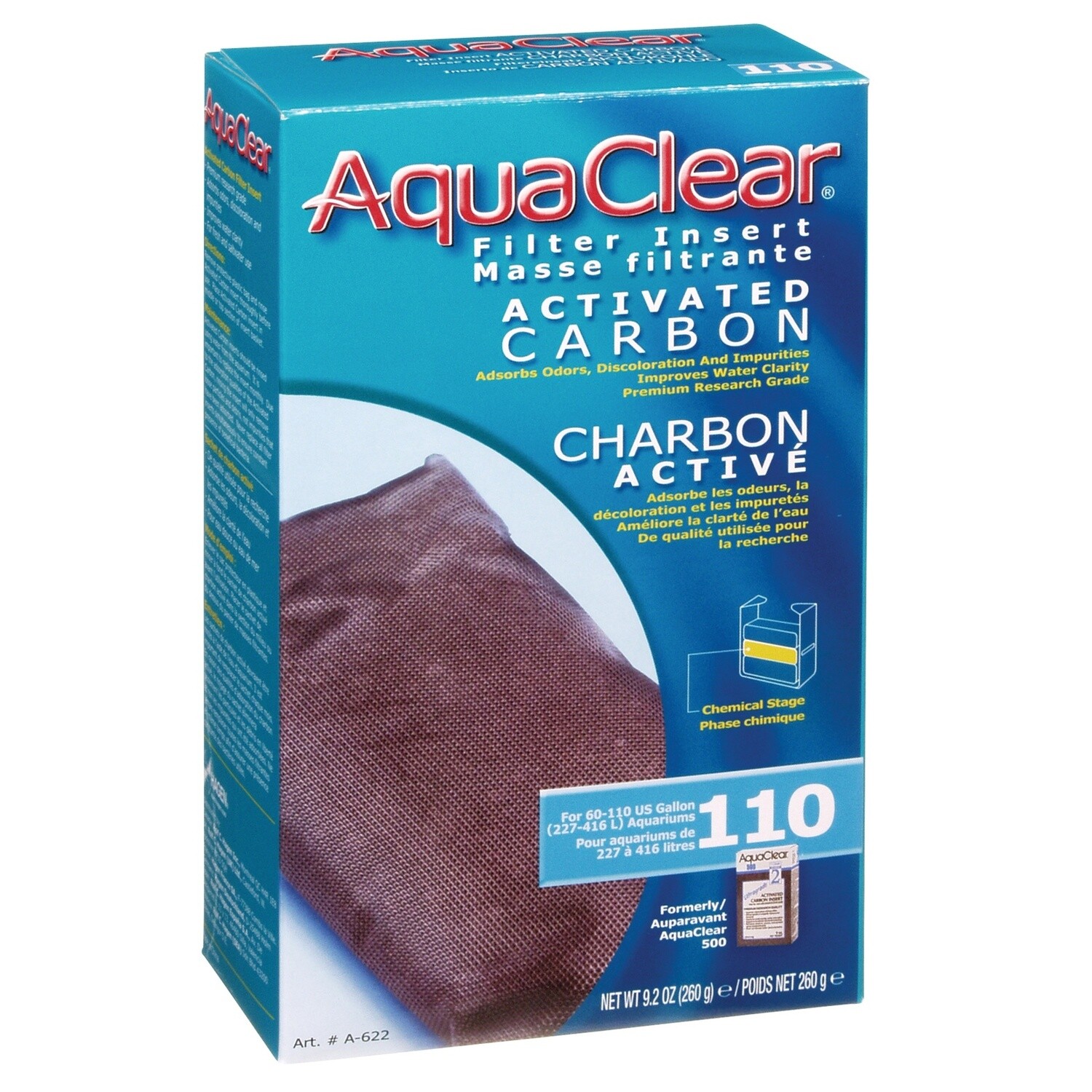AquaClear 110 Activated Carbon, 260 g (9.2 oz)