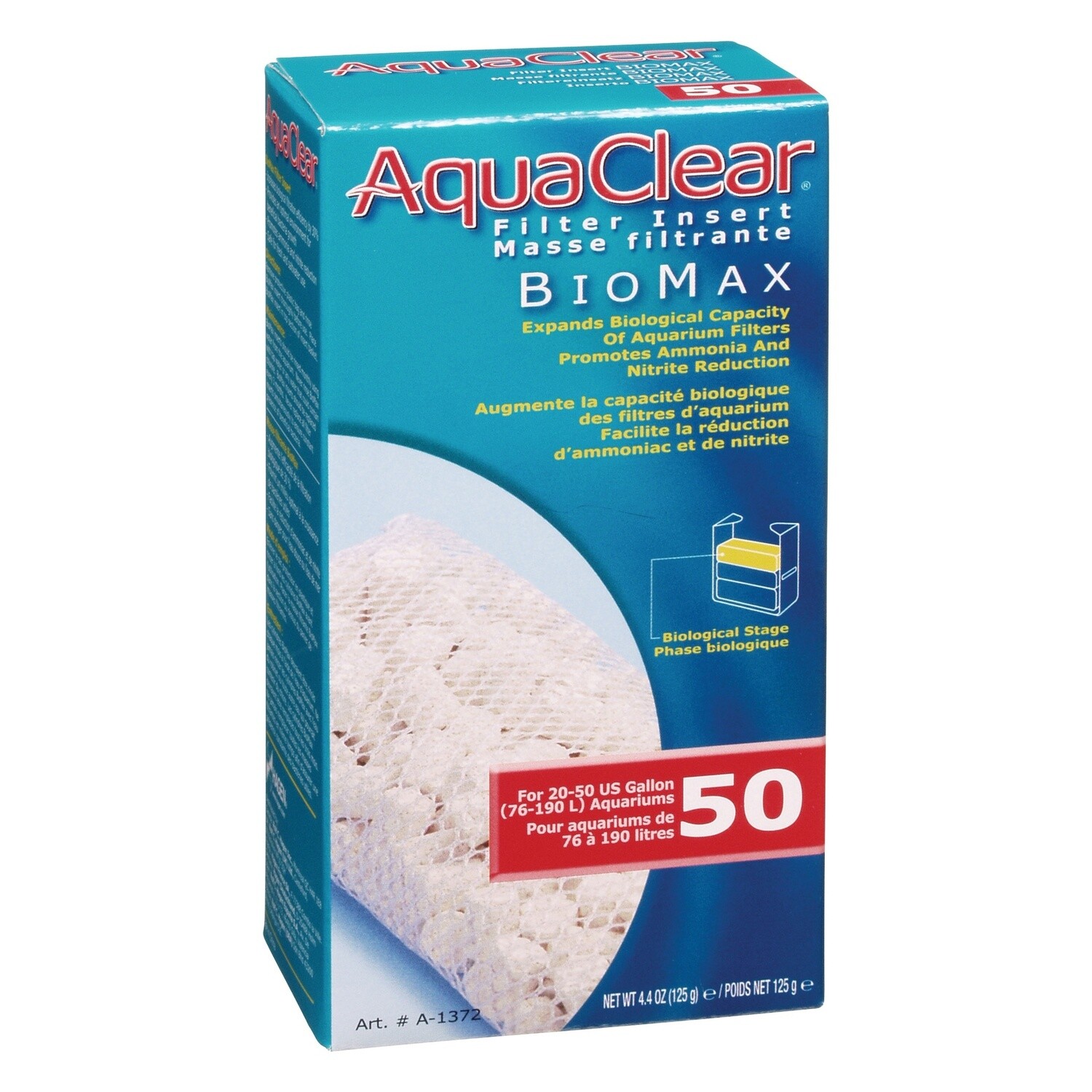 AquaClear 50 Bio-Max Insert ,125g (4.4OZ)