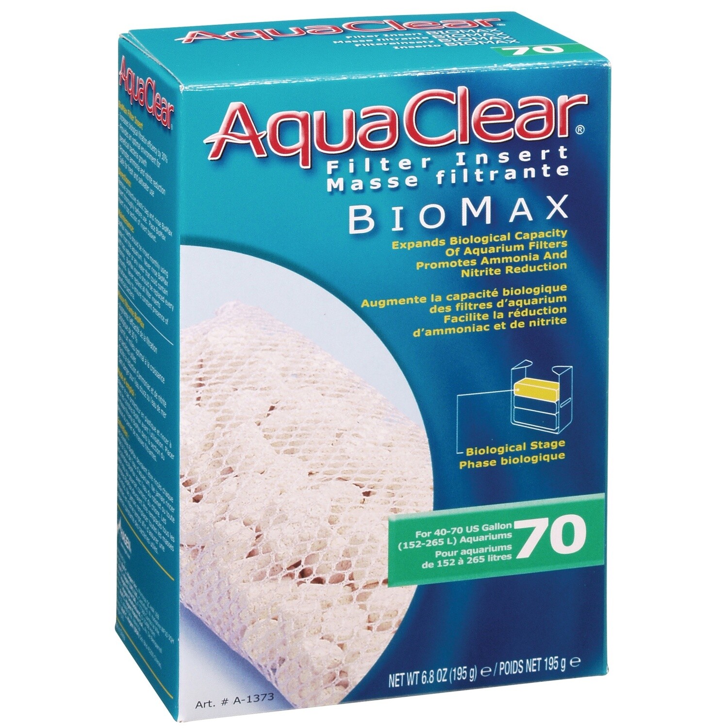 AquaClear 70 Bio-Max Insert ,195g (6.8 OZ)