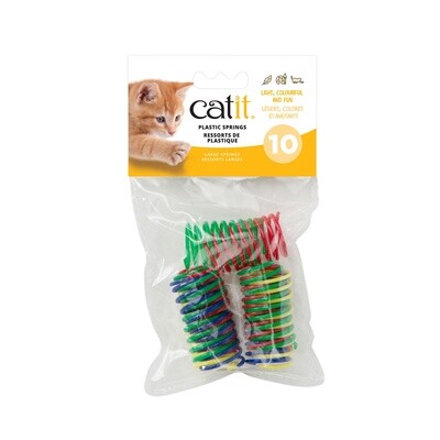 Catit Kitty Playground Cat Toy - Mega Silly Plastic Springs - 10 pcs