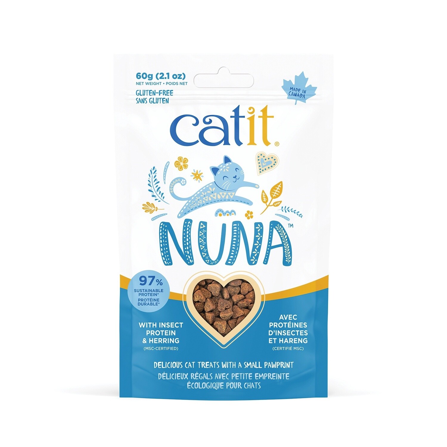 Catit Nuna Treats - Insect Protein &amp; Herring - 60 g