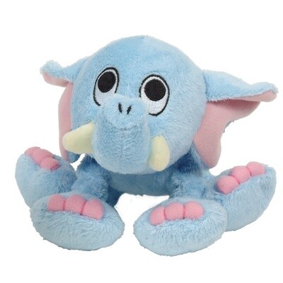 Dogit inPuppy Luvzin Plush Dog Toy with Squeaker, Blue Elephant