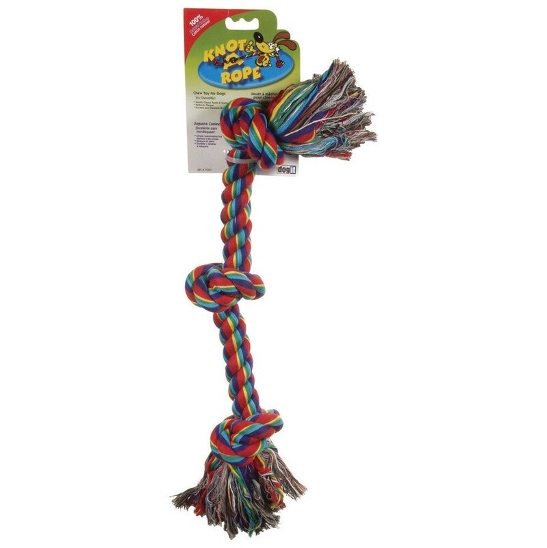 Dogit Knot-A-Rope Tug Toy with Ball - 23 cm (9in)