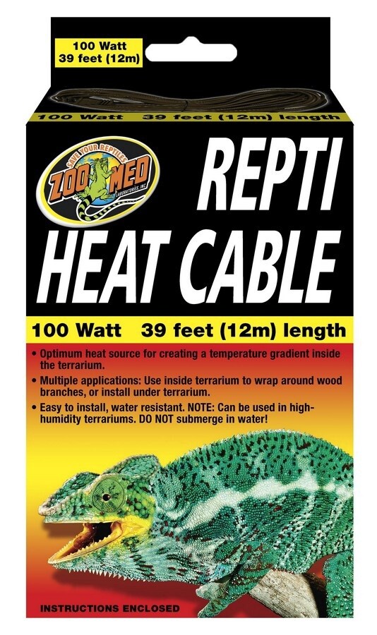 ZooMed - Repti Heat Cable - 100w/39ft (12m)