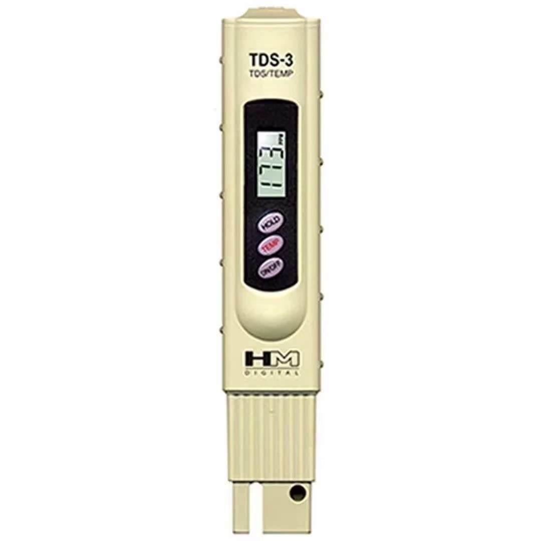 HM DIGITAL TDS-3 Handheld TDS Meter Tester With Large LCD Screen Includes ATC Temperature Reading