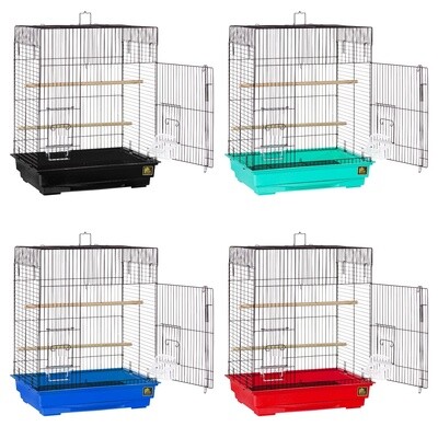 PH - Square Top Bird Cage - Multipack - Assorted Colours - 18&quot; x 14&quot; x 23&quot;