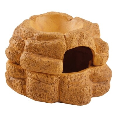 Exo Terra - Big Rock Ceramic Cave - With Lid - Small