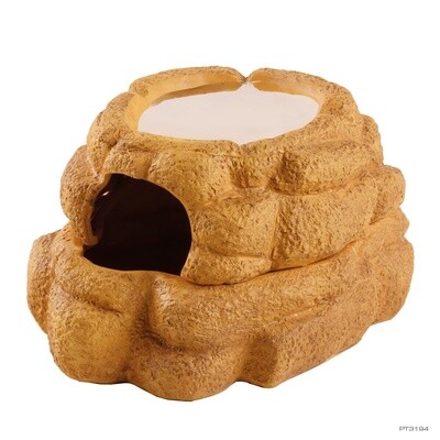 Exo Terra - Big Rock Ceramic Cave - With Lid - Large