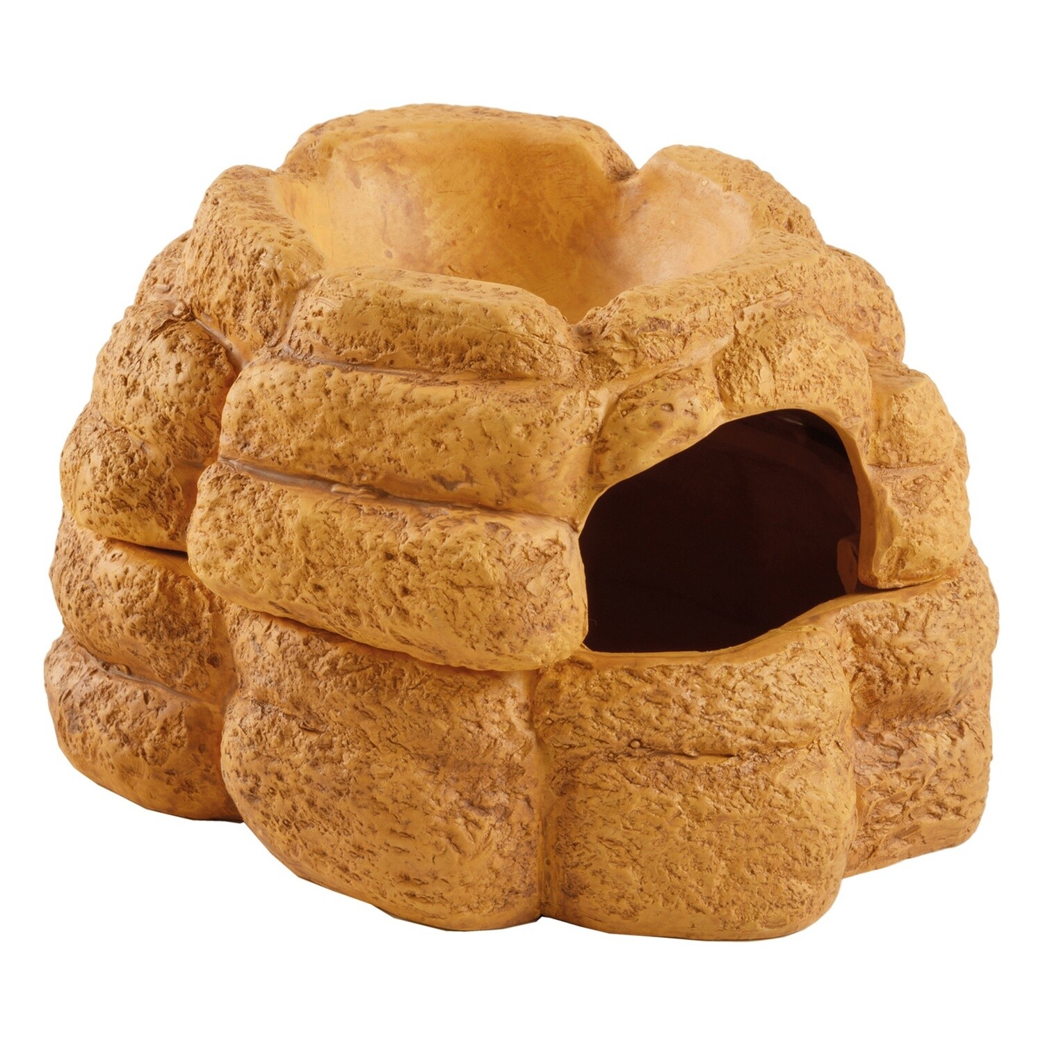 Exo Terra - Big Rock Ceramic Cave - With Lid - Medium