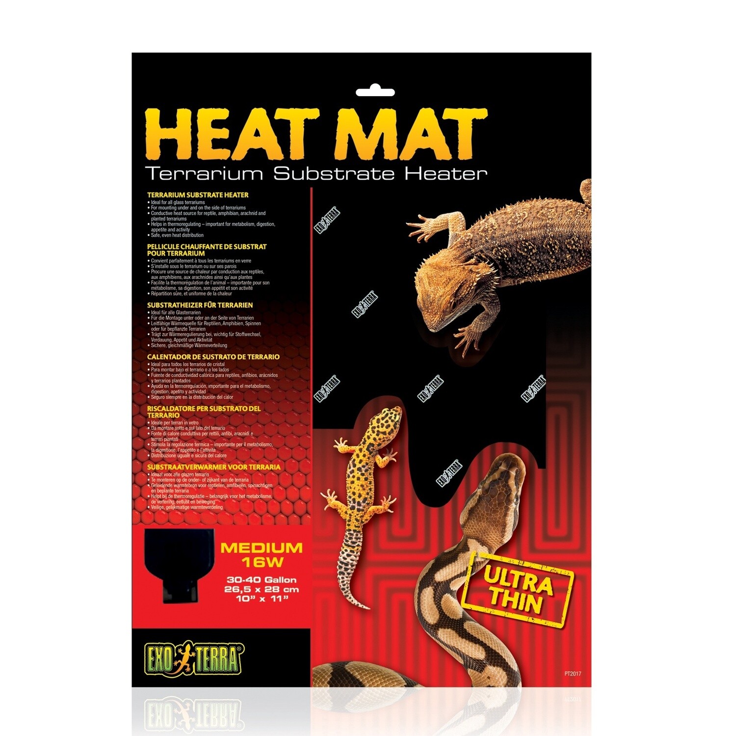 Exo Terra - Heat Mat - Medium - 30-40gal - 16w