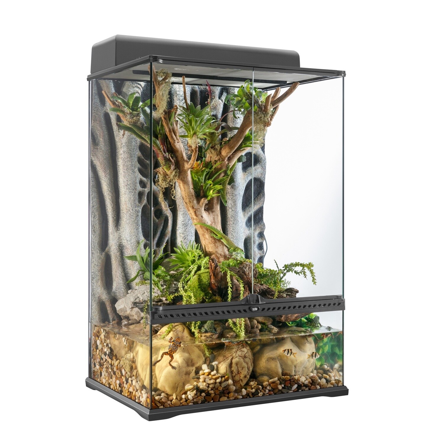 Exo Terra Advanced Paludarium &amp; Rainforest Terrarium - Medium - 60 x 45 x 90 cm (24&quot; x 18&quot; x 36&quot;)