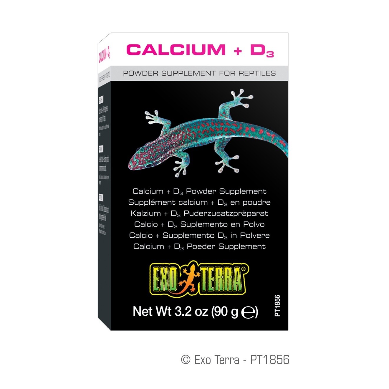 Exo Terra Calcium + D3 Powder Supplement - 3.2 oz / 90 g