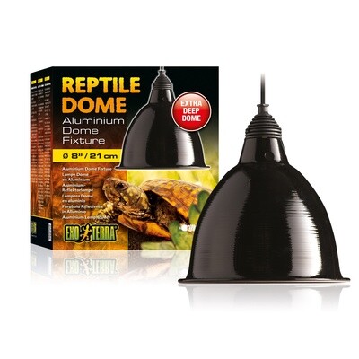 Exo Terra Reptile Aluminum Dome Fixture, Large, 21 cm (8&quot;)