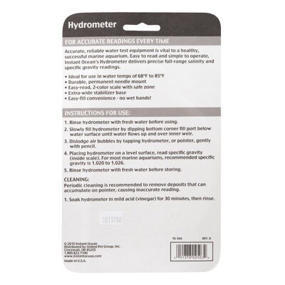 Instant Ocean - Hydrometer
