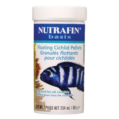 Nutrafin basix Floating Cichlid Pellets, 80 g (2.8 oz)