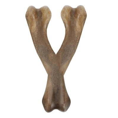 Zeus NOSH Strong Wishbone Chew Toy - Bacon Flavour - Small - 11 cm (4.5 in)
