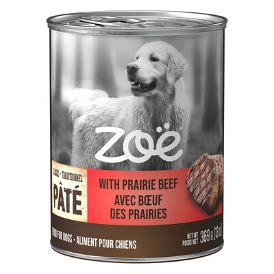 Zoë Pâté with Prairie Beef for Dogs – 369 g (13 oz)